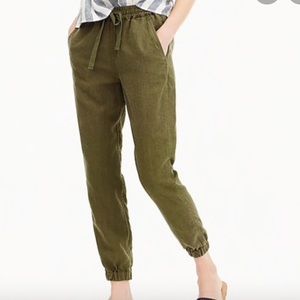 J.CREW Linen Joggers
